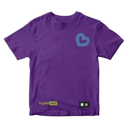 Camiseta Base Orgullo Unal Morado. Talla S